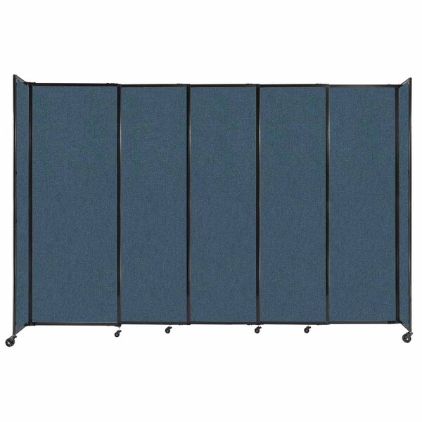 StraightWall Sliding Portable Partition 11'3" x 7'6" Caribbean Fabric